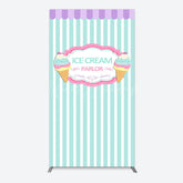 Lofaris Sweet Ice Cream Parlor Happy Birthday Rectangle Backdrop